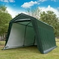 thumbnail image 3 of Gymax 10'x10' Patio Tent Carport Storage Shelter Shed Car Canopy Heavy Duty Green, 3 of 10