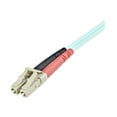 thumbnail image 4 of StarTech.com 1m (3ft) LC/UPC to LC/UPC OM3 Multimode Fiber Optic Cable, Full Duplex 50/125����m Zipcord Fiber Cable, 100G Networks, LOMMF/VCSEL, <0.3dB Low Insertion Loss - LSZH Fiber Patch Cord - Patch cable - LC multi-mode (M) to LC multi-mode (M) - 1 m - fiber optic - duplex - 50 / 125 micron - aqua - for P/N: J9152AST, MASFP10GBSR, SFP10GBLRMST, SFP10GBSRST, SFP10GSRSST, SFP10GSRXST, 4 of 4