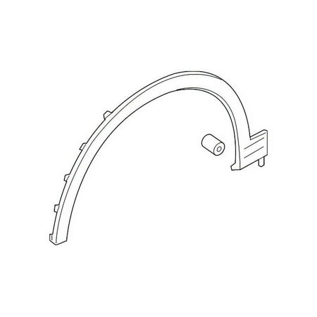 Genuine OE Audi Wheel Opening Molding - 4M0-853-717-A-GRU