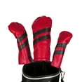 thumbnail image 4 of Juego de 3 fundas para cabezas de palos de golf, de piel sintética, con etiqueta intercambiable, protección para palos de golf, impermeables, para, 4 of 8