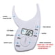 thumbnail image 5 of Calibrador de grasa corporal con clip, herramienta para medir grasa, medidor de grasa corporal, pantalla LCD, analizador de grasa, color blanco, 5 of 8