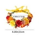thumbnail image 3 of Diadema navideña de terciopelo con rosas | Corona de flores multicolores con lazo ajustable | Tocado elegante para bodas, damas de honor y fiestas de niñas de las flores, 3 of 6