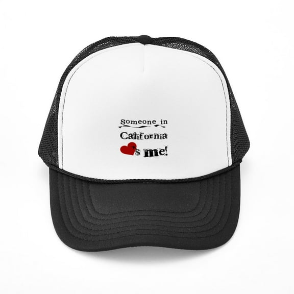 CafePress - Someone In California - Adjustable Unisex Printed Trucker Hat with Mesh Back