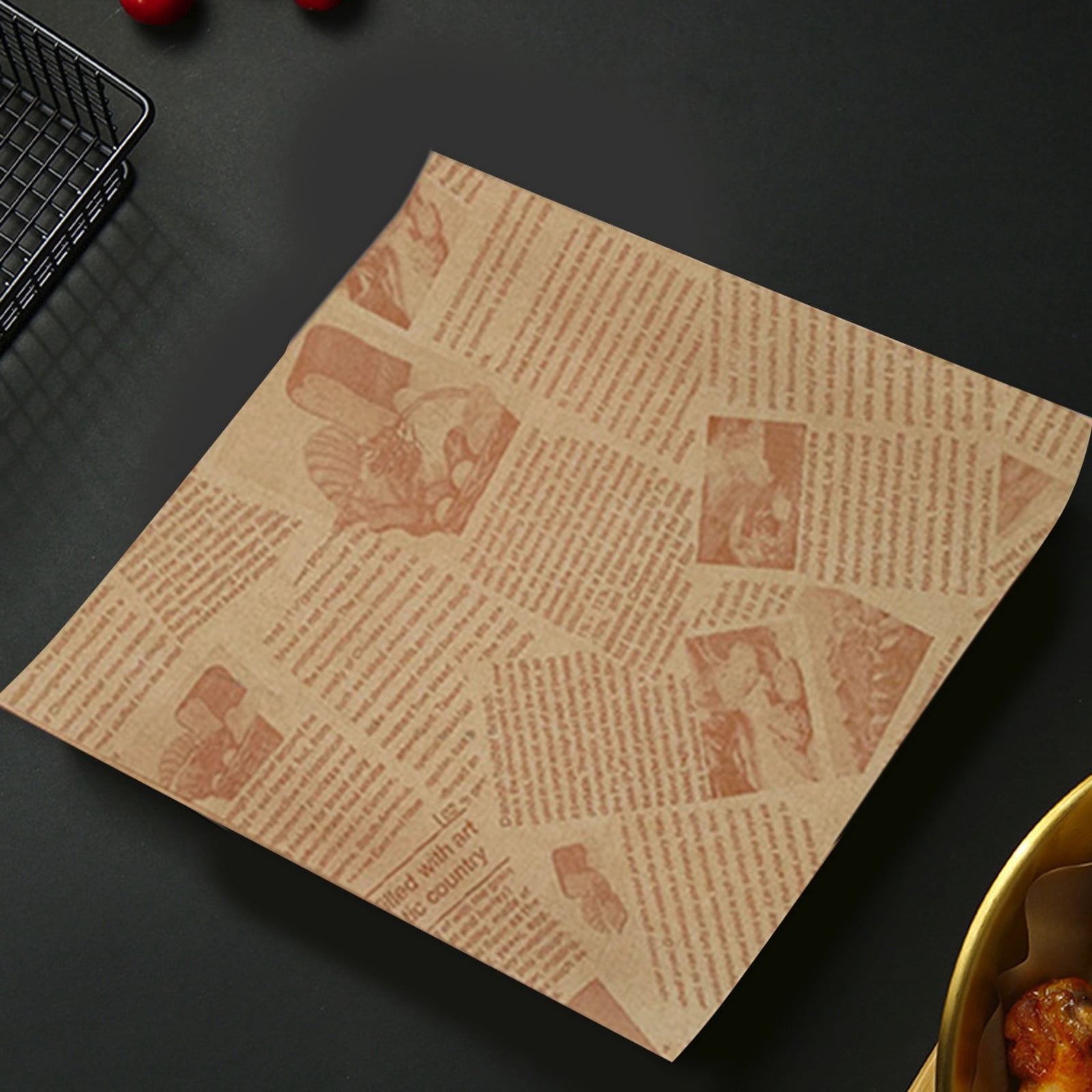 Paper Food Wrap 100 Feuilles Papier Fromage Wrap - Résistant à L'huile Et Imperméable - 36x28 Cm - Pour Burgers, Sandwiches, Gâteaux Cake Factory Paper Food Wrap 100 Feuilles Papier Fromage Wrap - Résistant à L'huile Et Imperméable - 36x28 Cm - Pour Burgers, Sandwiches, Gâteaux Cake Factory