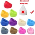thumbnail image 4 of Lazy BeanBag-sofá individual sin relleno, cubierta de sillas, Color sólido, impermeable, Oxford, tumbona, asiento, PUF, Tatami, 4 of 4