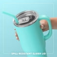 thumbnail image 5 of 30oz Mega Mug, 30 oz Tumbler with Handle and Straw, Cup Holder Friendly, Dishwasher Safe, Extra Large Insulated Tumbler, Stainless Steel Water Bottle (Teacher Life), 5 of 8
