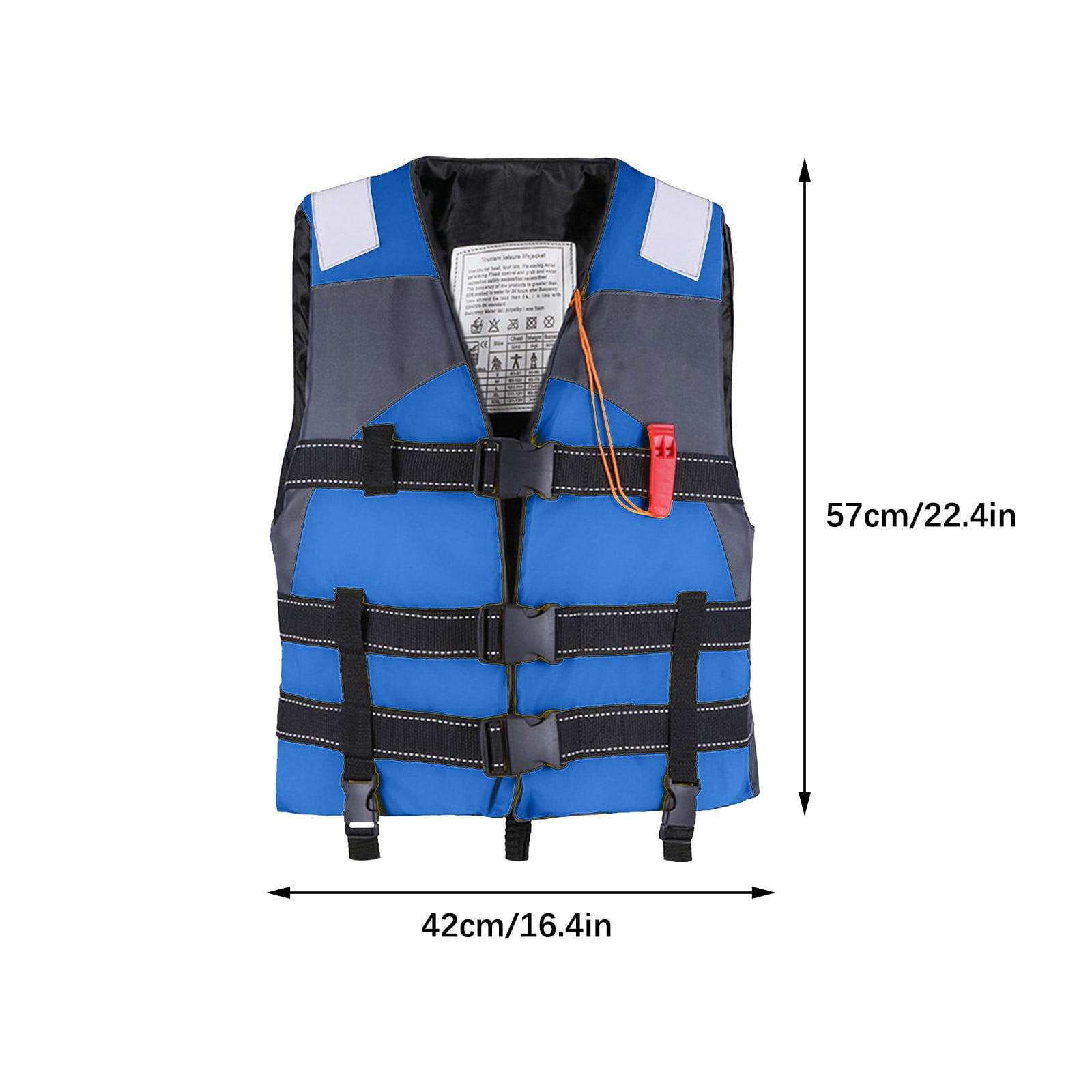 FastXmas Adult Swim Vest, Buoyancy Life Jacket with Adjustable Crotch Strap, Lightweight Swimming Training Toddler Floaties Swimming Aid Boating Vest for Outdoor Watersports Fishing Fit for 88-164 lbs
