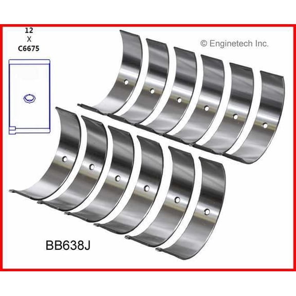 Enginetech BB638J020 Engine Full Connecting Rod Bearing Set