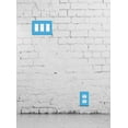 thumbnail image 4 of WIRESTER 3-Gang Decorator Light Switch Plate/Wall Plate Cover, Solid Baby Blue, 4 of 6