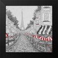thumbnail image 2 of Coolick, Ann Marie 15x15 Black Modern Framed Museum Art Print Titled - Splash of Red in Paris I, 2 of 5