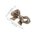 thumbnail image 2 of LOLIPPYY 2pcs Decorative Brass Handles Bowknot Shaped Door Pulls Coffee For Designers, 2 of 8