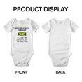 thumbnail image 3 of Not Only Am I Perfect, I'm Jamaican Too! Cute Baby Bodysuit Romper (White, 6-12 Months), 3 of 5