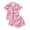 A-Pink99, variant on Bobifish Toddler Girls Sets 2PC Halloween Cartoon Print PJS Short Sleeve Collared Button Down Top Shorts Kids Girls Homewear