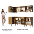 thumbnail image 4 of Cocina Integral Completa Esquinera 293cm Emilly Point Madesa 03 - Marrón Madesa GCEM293003, 4 of 9