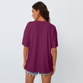 thumbnail image 6 of SUNBS Oversized Graphic Tees for Women - Casual T Shirts for Women Round Neck Floral Tops, 6 of 8