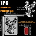 thumbnail image 2 of 1 pc Phoenix Large Stencils 8.3x11.7" Firebird Painting Stencils Flying Phoenix Drawing Stencils Mythical Phoenix Stencils Brilliant Phoenix Templates Flame Phoenix Templates for Wall Decor, 2 of 9