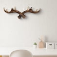 thumbnail image 4 of Vintage Deer Antlers Wall Hooks, 11 Inch Wall Mounted Coat Rack with 8 Hooks, Towel Hanger for Decorative Wall Hook for Entryway, Bathroom and Living Room, Christmas decorations, 4 of 8