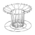 thumbnail image 2 of Coffee Dripper Holder, Brewer Tool Folding Coffee Drip Rack  For Home Silver, 2 of 8