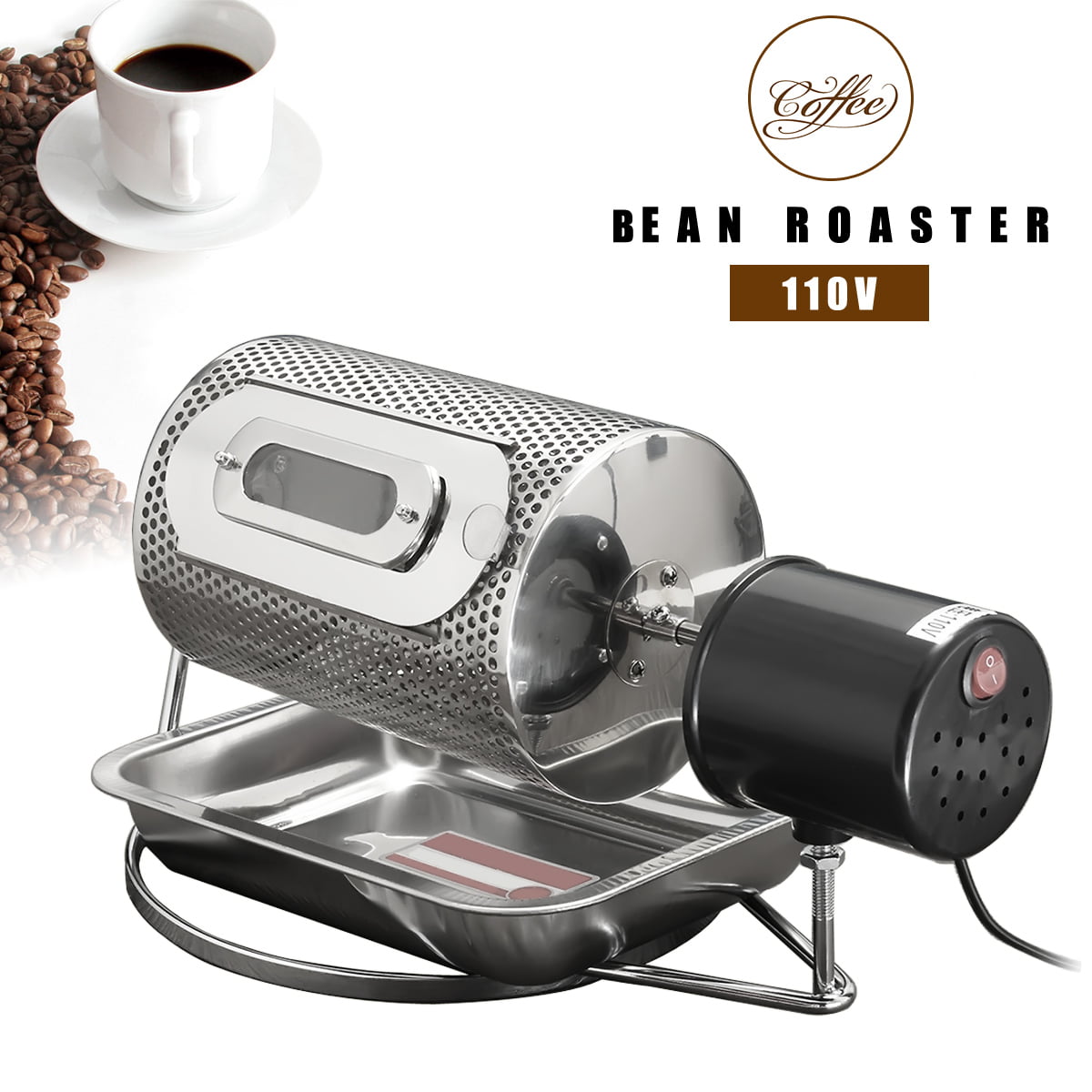 BOCABOCA Coffee Bean Roaster Grinder 250 Roasting Machine Home Roasting 110V 