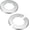 Silver Tone, variant on 2-Pack Wall Split Flange, for 3 Inch/76mm OD Pipe ABS Escutcheon Plate Round Self-Adhesive Plumbing Cover Plates Water Pipe/Faucet [Silver Tone]