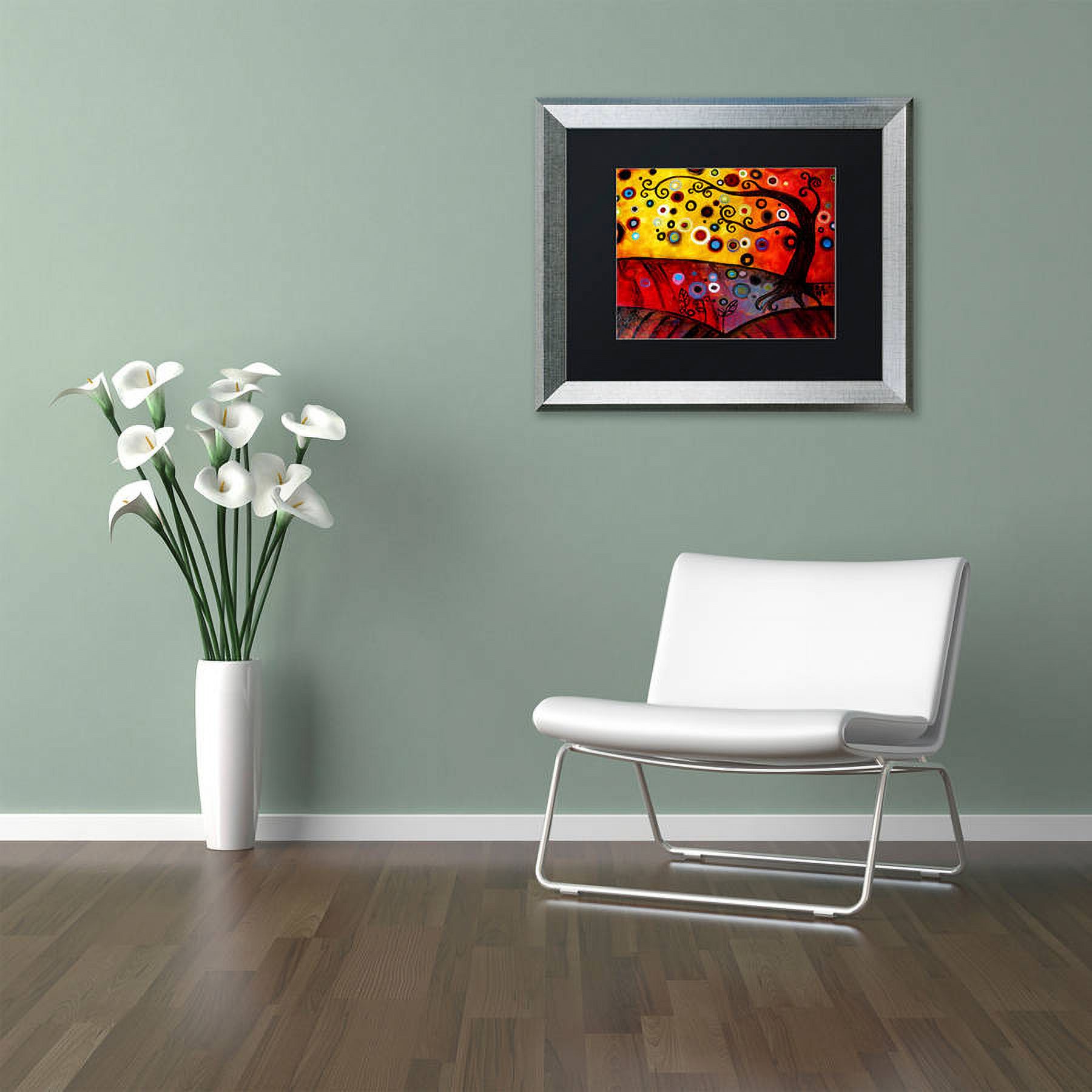 Trademark Fine Art "71" Canvas Art by Natasha Wescoat, Black Matte, Silver Frame