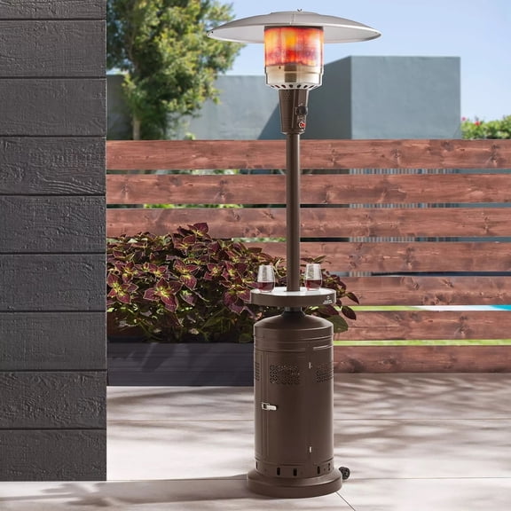 Open Box Member's Mark Bronze Patio Heater with LED Table