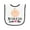 White and Black, variant on Inktastic My Lola and Lolo Love Me Baby Terry Cloth Bib