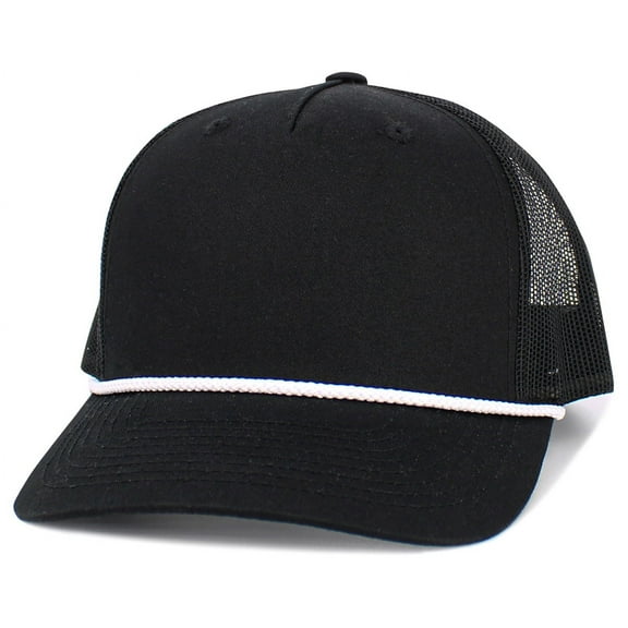 5 Panel Mesh Back Rope Trucker Hat Adjustable Snapback Baseball Cap