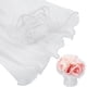 thumbnail image 1 of Nvzi 4.37 Yards White Flower Wrapping Mesh Paper, Pearl Edge Bouquet Packaging Paper Wrinkled Translucent for Mother's Day Party Favor Decor, Florist Supplies Wedding Gift Packaging, 1 of 5