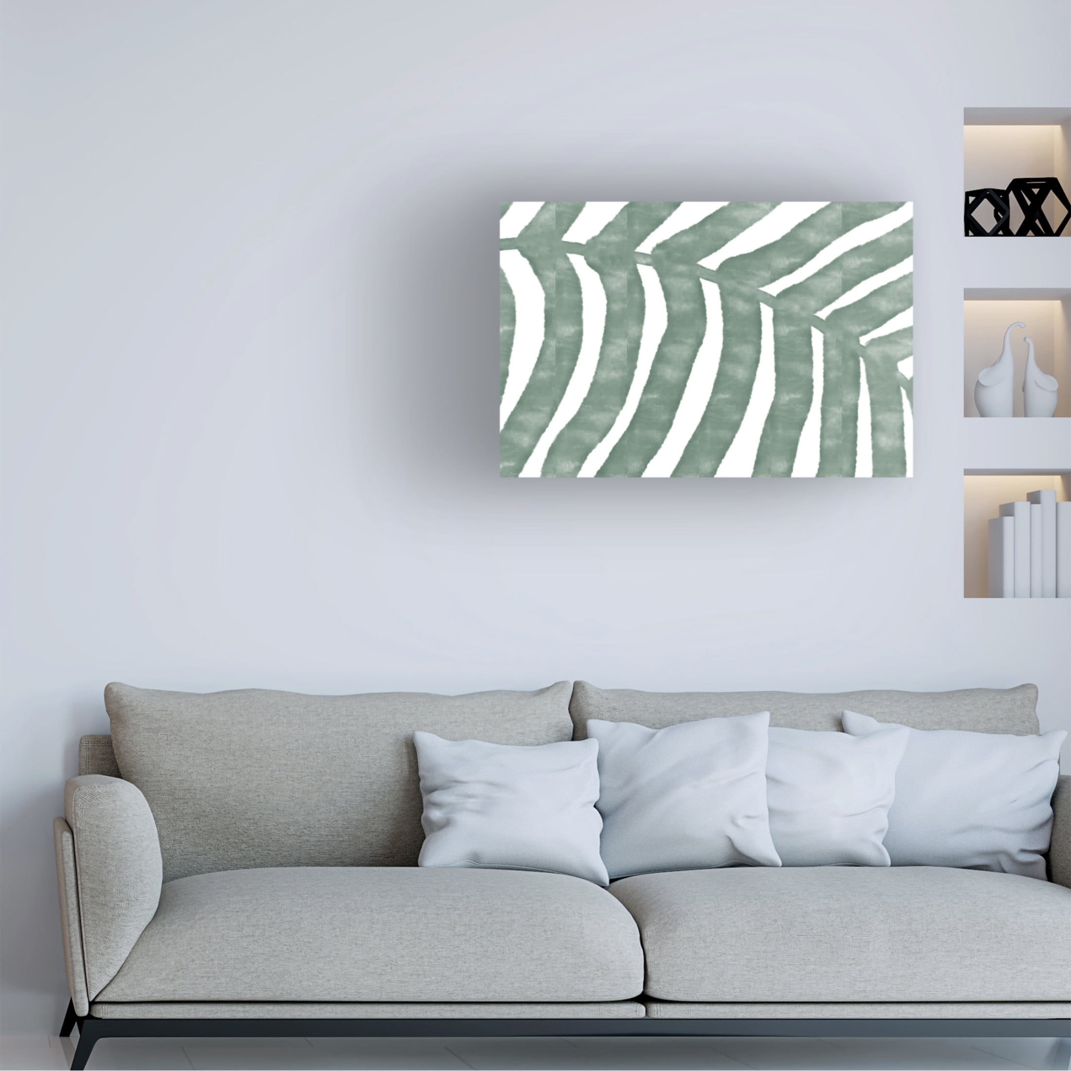 Trademark Fine Art Pictufy Studio II LEAF GREEN Canvas Wall Art
