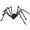 59", variant on Halloween Giant Hairy Spider Decoration, Realistic Fuzzy Black Spider with Red Eyes, Flexible Metal Legs Plush Body for Haunted House Yard Lawn Indoor Outdoor Party Decor 11.7"
