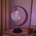 thumbnail image 1 of Luz decorativa LED con forma de estrella, luz de luna, luz de Navidad de manzana, regalo de cumpleaños, cuerda de cáñamo hecha a mano, luz de noche de hierro USB, 1 of 6