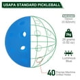 thumbnail image 2 of Uxcell Pickleball Balls Glow in the Dark Pickleball Outdoor Pickleball Balls with Mesh Bag for Indoor Outdoor Blue, 2 of 8