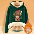 thumbnail image 3 of Christmas Heavyweight Hoodies for Women 2025 Long Sleeve Highland Cow Western Country Hooded Sweatshirt Pullover Tops, 3 of 6