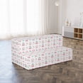 thumbnail image 4 of Owls Foldable Mattress, Birds Stars Moon Pastel, 78.7" x 47.2", Almond Green Pink Tan, by Ambesonne, 4 of 6