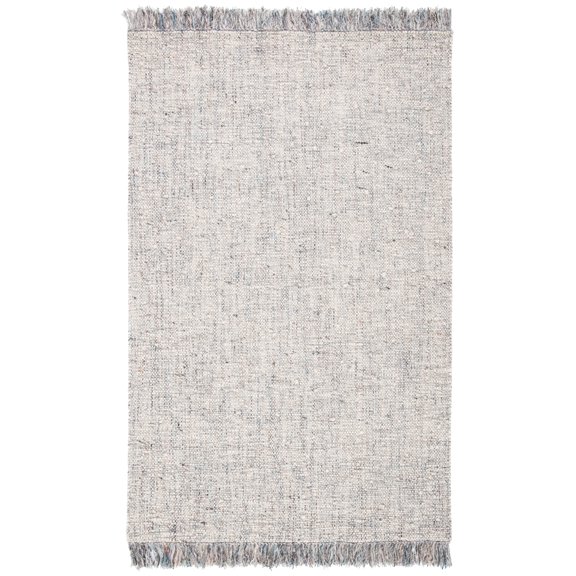 SAFAVIEH Vermont Yvette Solid Area Rug, Light Grey/Ivory, 6' x 9'