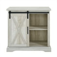 thumbnail image 4 of Pemberly Row Buffet TV de Ferme 32 Pouces en Chêne Blanc Rustique, 4 of 4