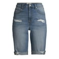 thumbnail image 2 of Jordache Vintage Women's Cris High Rise Bermuda Shorts, 2 of 7