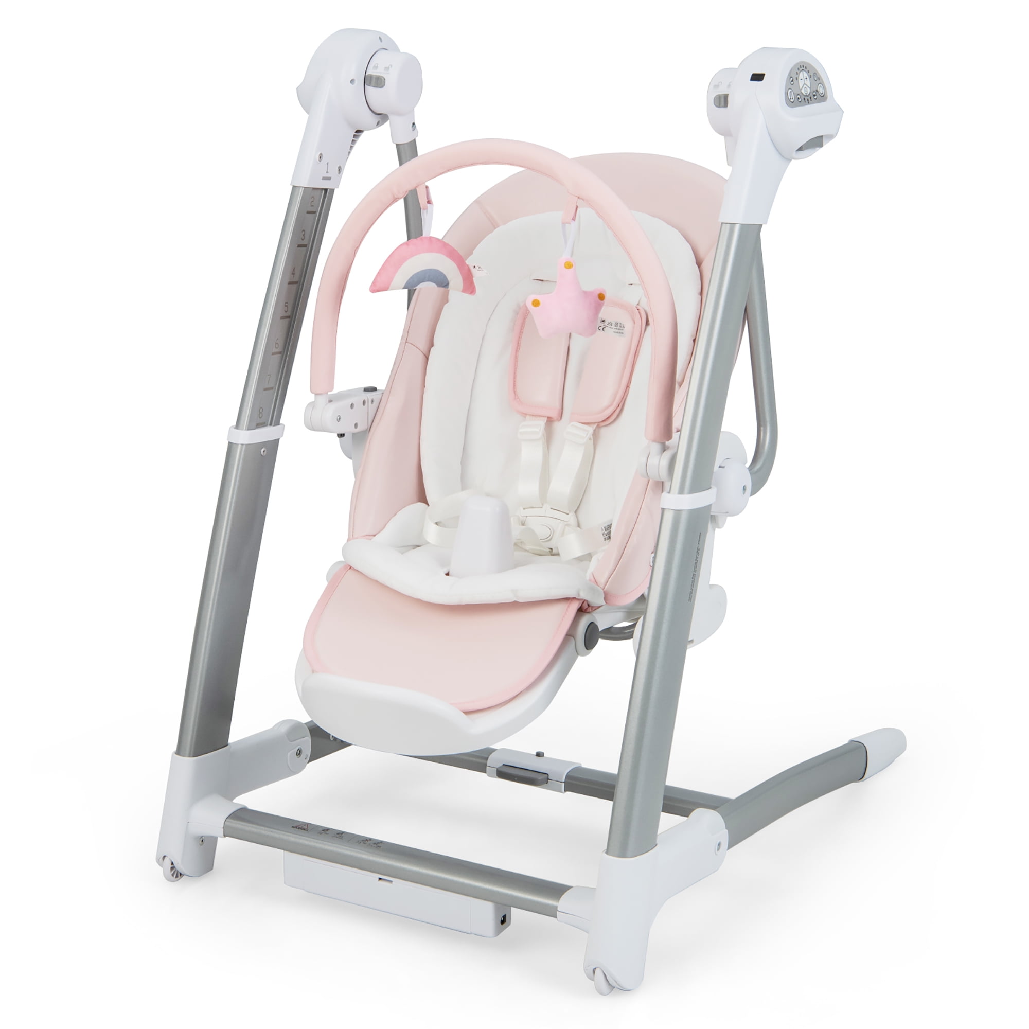 Babyjoy 3in1 Baby Swing & High Chair with 8 Adjustable Heights
