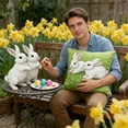 thumbnail image 3 of Pillows for Sofa Living Room Easter Rabbit Pillowcase 45x45cm, Short Lint Material for Bedroom Decor and Ambiance, 3 of 6