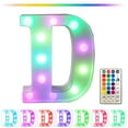 thumbnail image 1 of mtvxesu Led Marquee Letter Lights with Remote Control - Multicolor Changeable Pvc Party Decorations for Home or Events - Usb or Battery Powered - 1 Piece, 1 of 7