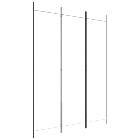 vidaXL 3枚パネル 間仕切り アントラシート 150x200cm ファブリック家具 間仕切り 代引不可