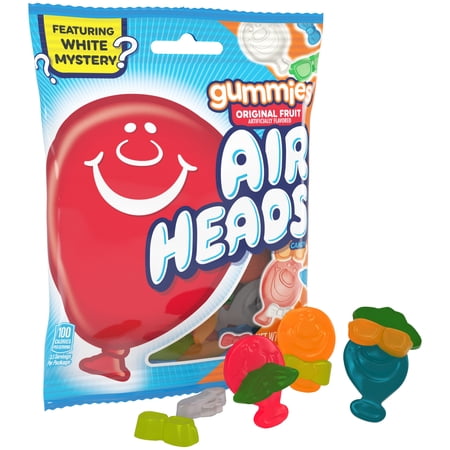 Airheads Candy Gummies, Assorted Fruit Flavors, 3.8oz Bag
