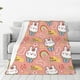 thumbnail image 1 of Fotbe Rabbit So Cute Manta de Franela Acolchonada con Estampado, Súper Suave y Esponjosa, Extra Grande para Sofá, Cama, Uso Todo el Año-50"x40", 1 of 7