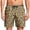 Yellow leopard large, variant on Rugged men's beach shorts Original leopard print