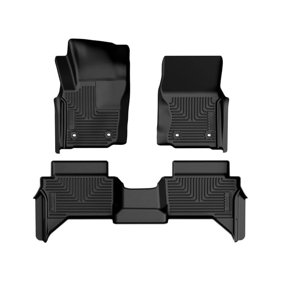 Husky Liners 94291 WeatherBeater Front & Second Seat Floor Liners - 3 Piece Fits 2024-2026 Toyota Tacoma