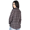 thumbnail image 3 of Women's Moka/Olive Plaid Print Long Sleeve Western Shirt 'El Se&ntilde;or de los Cielos' 44729, 3 of 3