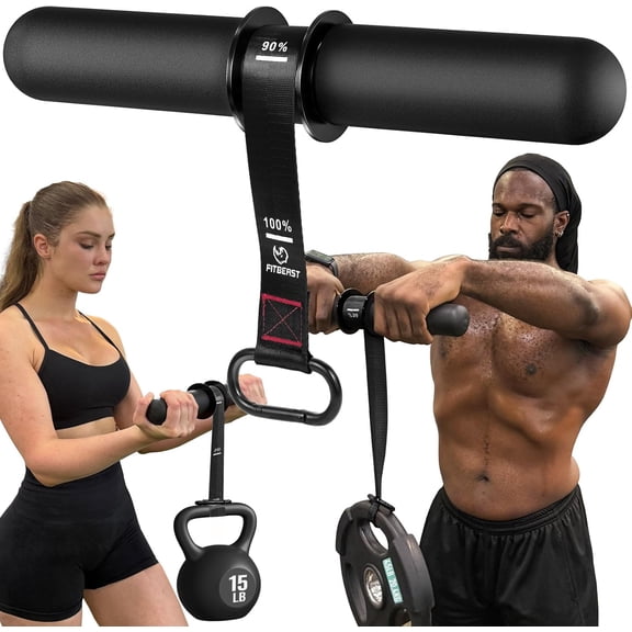 XBQUSVI Forearm Strengthener, Wrist Roller with Thicker Handle and Adjustable Strap for Grip Strength and Muscle Building