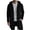 02-Black, variant on Men Jacket with Hoodie Pockets Full Zip Long Sleeve Fall Winter Outwear Coat