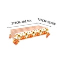 thumbnail image 4 of Fall Thanksgiving Tablecloth Rectangle Festive Washable & Durable for Holiday Dining Table Party Kitchen Indoor Outdoor Fall Decorations for Home by MPOISVA, 4 of 8